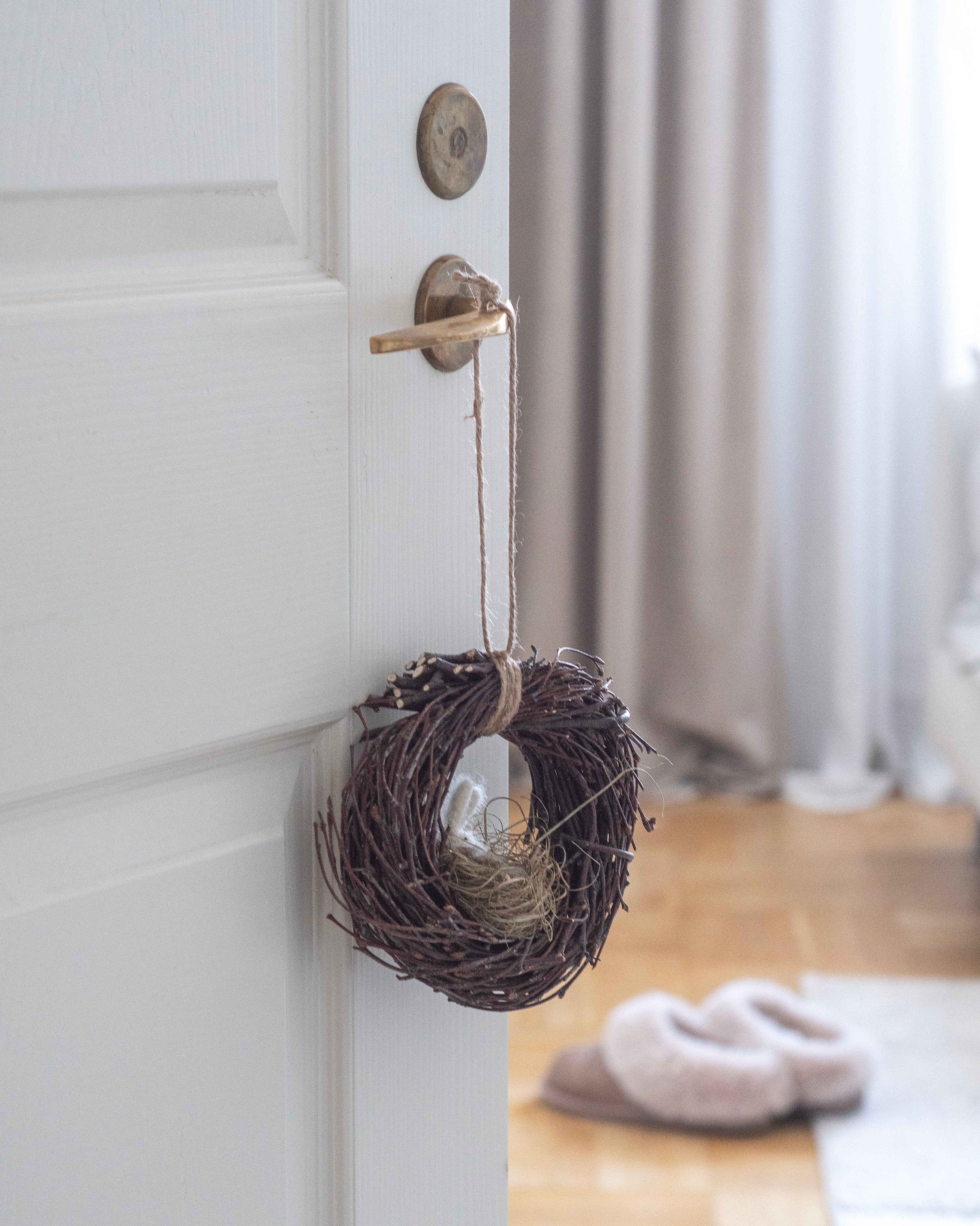 Pieni koivukranssi pupusella