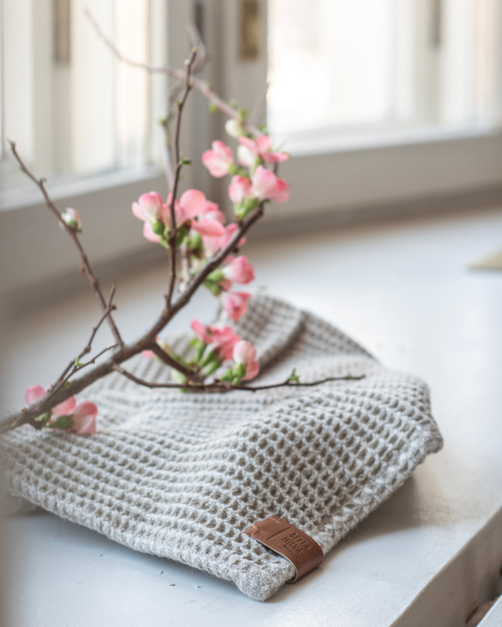 Pellava-vohvelipyyhe