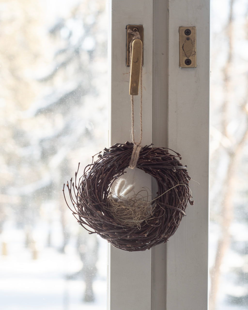 Pieni koivukranssi pupusella