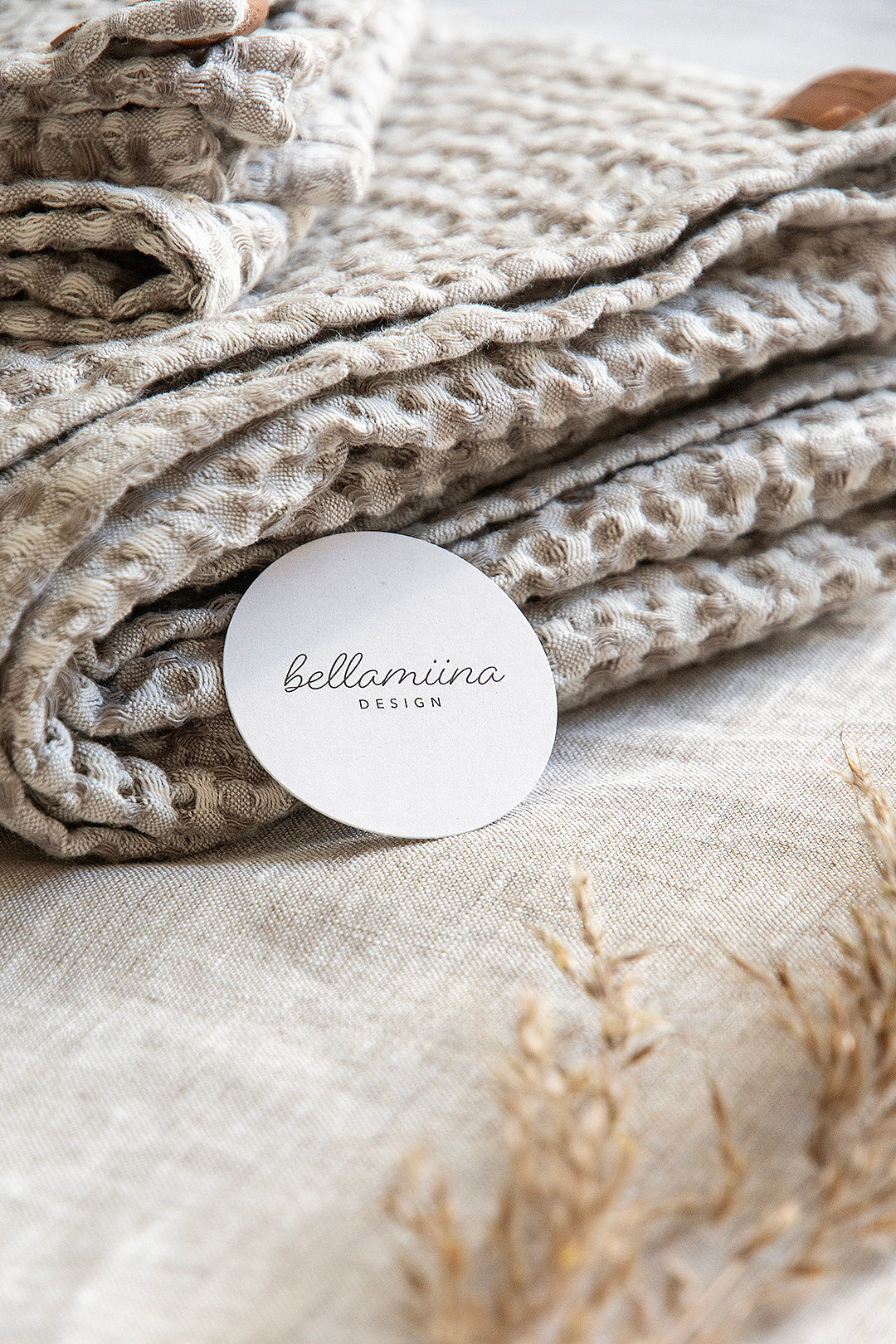 Pellava–puuvillavohvelipyyhe