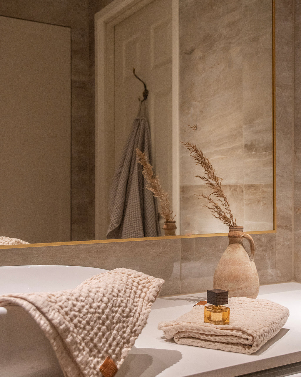 Pellava–puuvillavohvelipyyhe