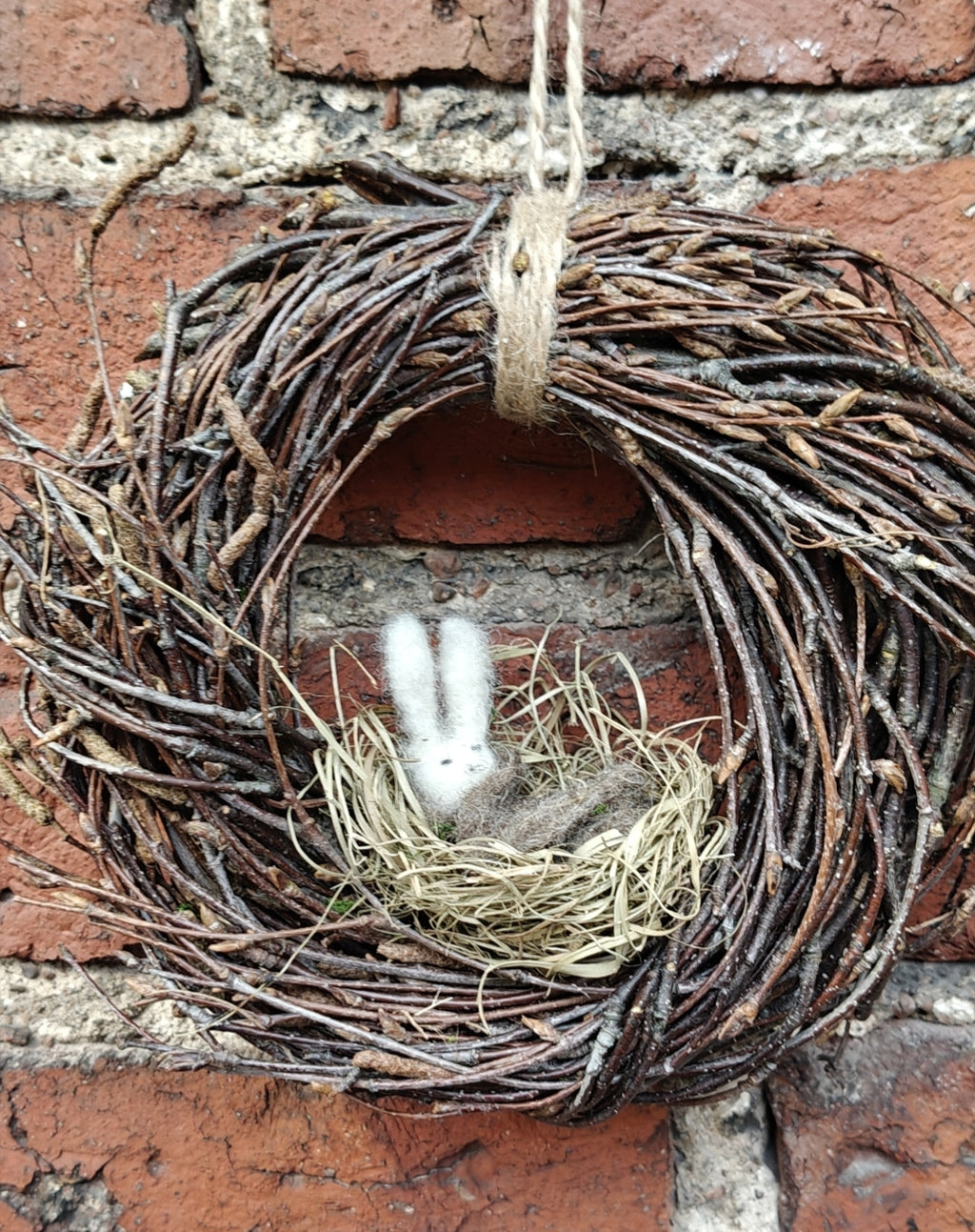 Pieni koivukranssi pupusella