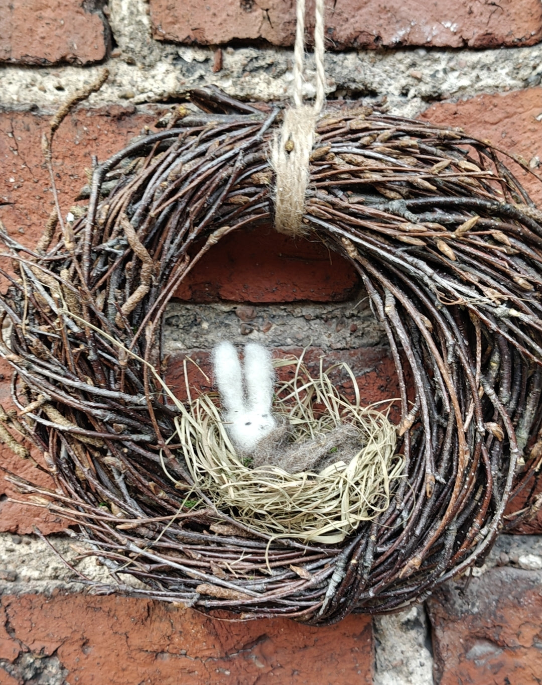 Pieni koivukranssi pupusella