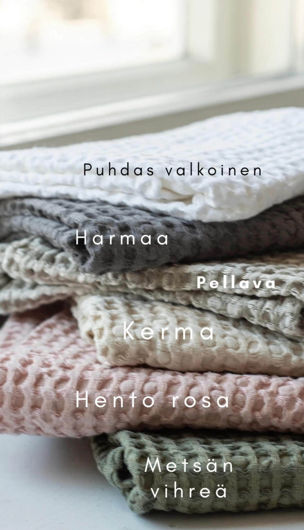 Pellava–puuvillavohvelipyyhe