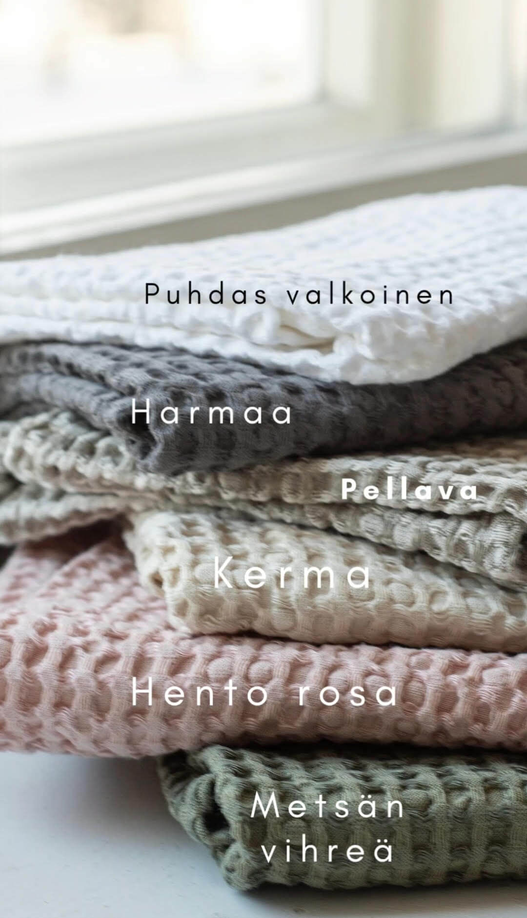 Pellava–puuvillavohvelipyyhe